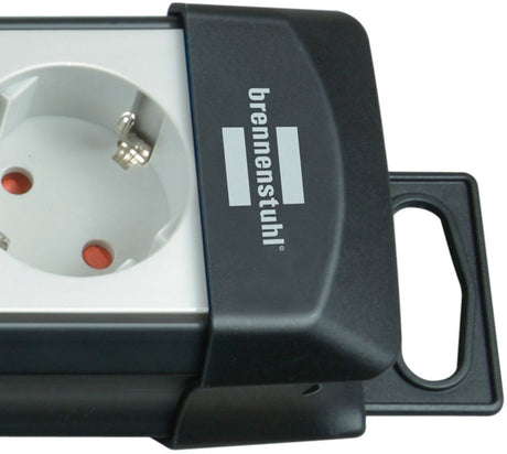 Brennerstuhl Premium Line Technology Socket 5-vejs sort lysegrå 3M H05VV-F 3G1.5 Individuelt omskiftelig Specielt arrangeret til adapterstik