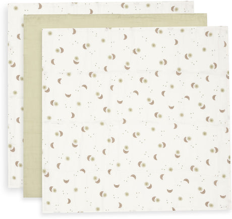 Jollein hydrofiele doek small 70x70cm over the moon (3pack)