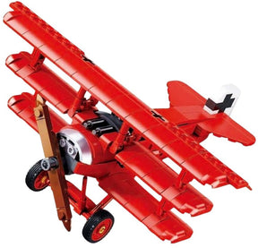 Sluban modelbricks fokker dr‑1s flybyggelegetøj til børn fra 8 år – byggelegetøjsmodelbygning – byggekasse med 281 byggeklodser – m38-b1292