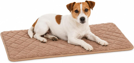 Flamingo hundepude - ortopædisk hundepude - memory foam bænkpude - weimar beige s - førsteklasses komfort til hundebur - skridsikker - 70,5 cm