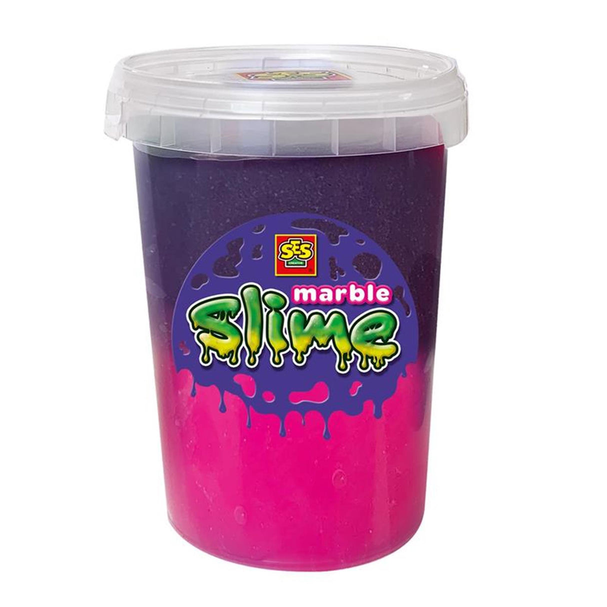 Ses creative ses marmor slime - pink og lilla, 200gr