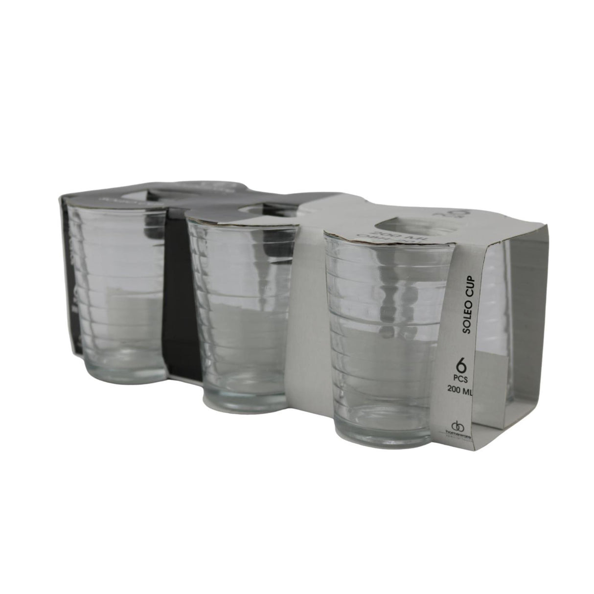 Glas soleo 200ml sæt af 6 26x13x10cm