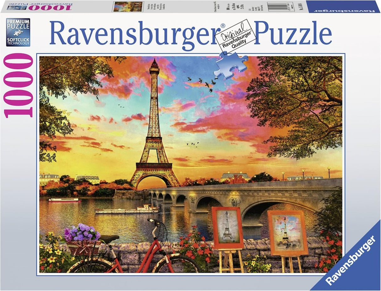 Ravensburger puslespil Les quais de seine 1000 brikker