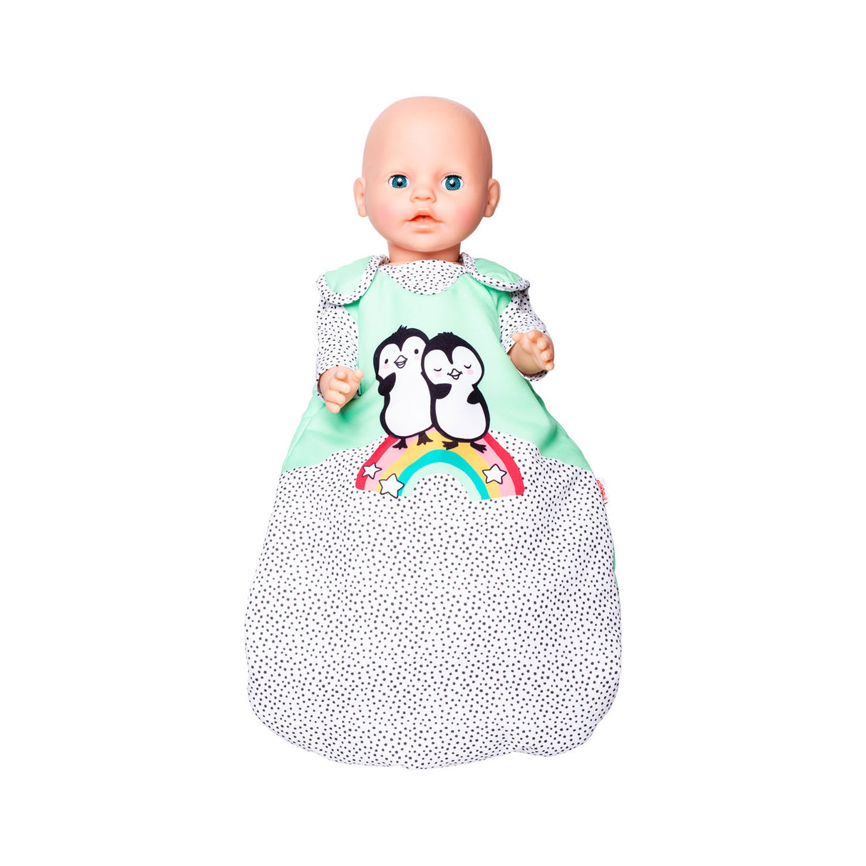Heless dukker sovepose pingvin, 28-35 cm