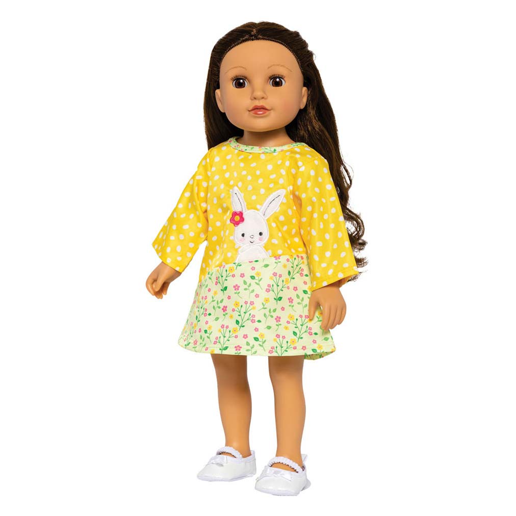 Heless dukkekjole bunny lou, 35-45 cm