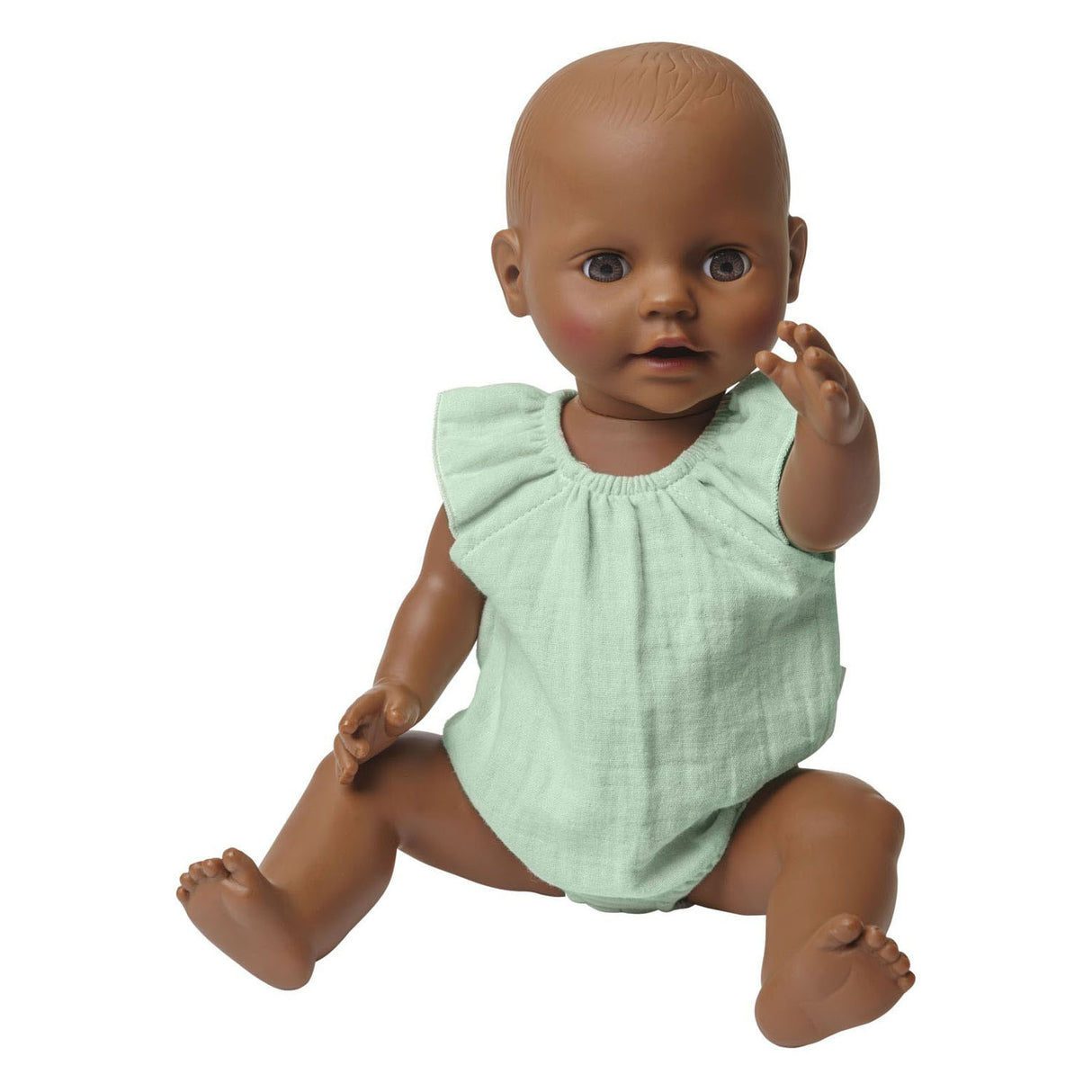 Heless dukkebody mintgrøn med flæser, 28-35 cm