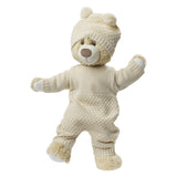 Heless dukker strik overalls ecru, 28-35cm