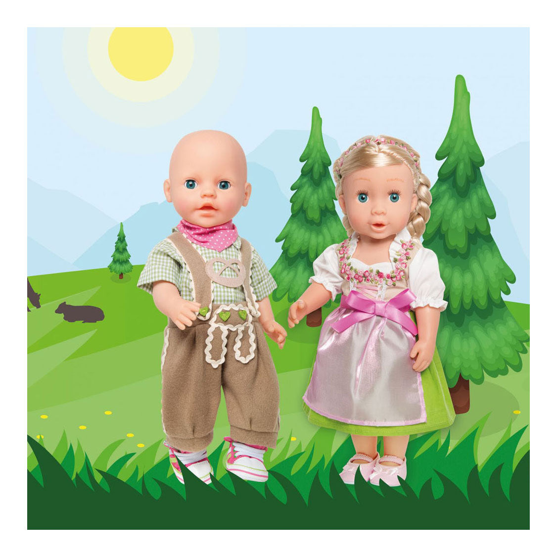 Heless Doll Dress Heidi, 35-45 cm