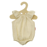 Heless dukkekrop gul med flæser, 35-45 cm