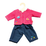 Heless jakke med jeans pink, 35-45 cm