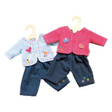 Heless jakke med jeans pink, 35-45 cm