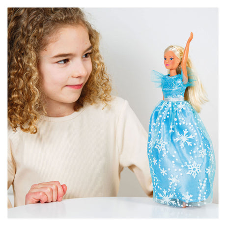 Heless tyl kjole is prinsesse til mode dukker - 29cm