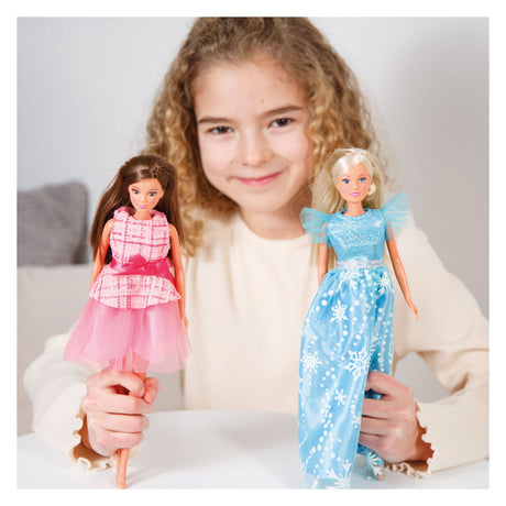 Heless tyl kjole is prinsesse til mode dukker - 29cm