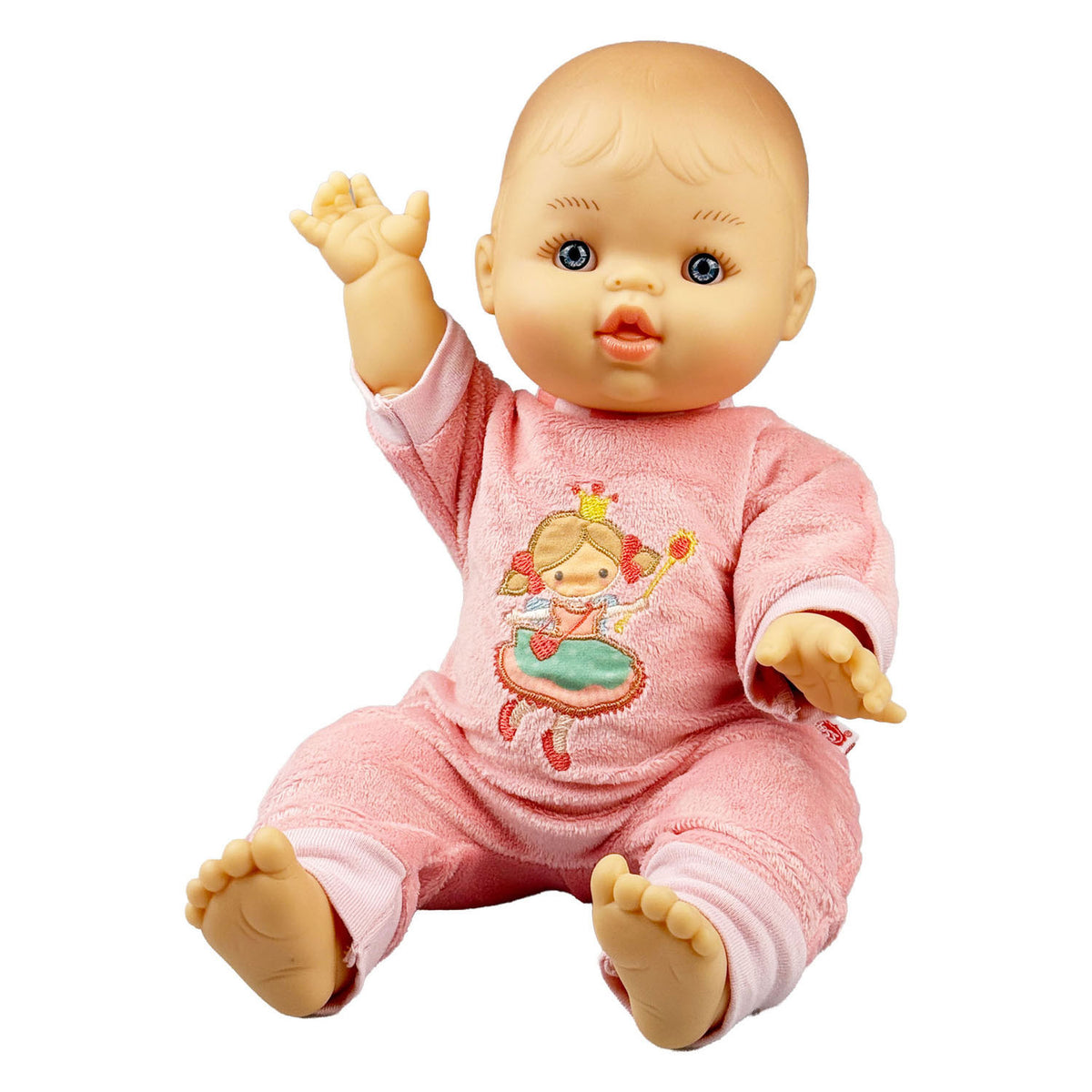Heless pige baby dukke med fløjl romper prinsesse emily - 34cm