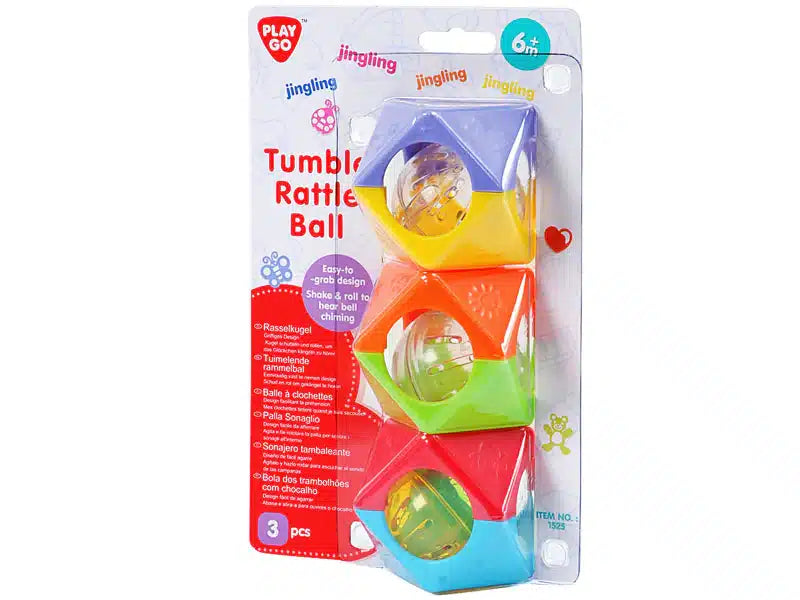 Playgo - tumle rangle bold 3 stk