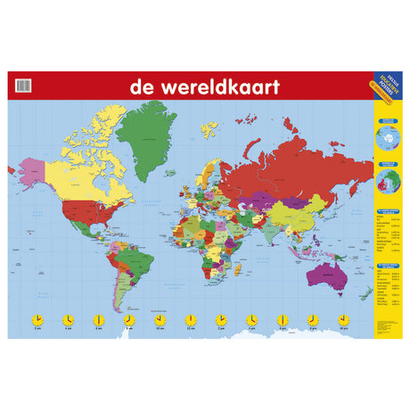 Deltas uddannelsesplakat - verdenskortet