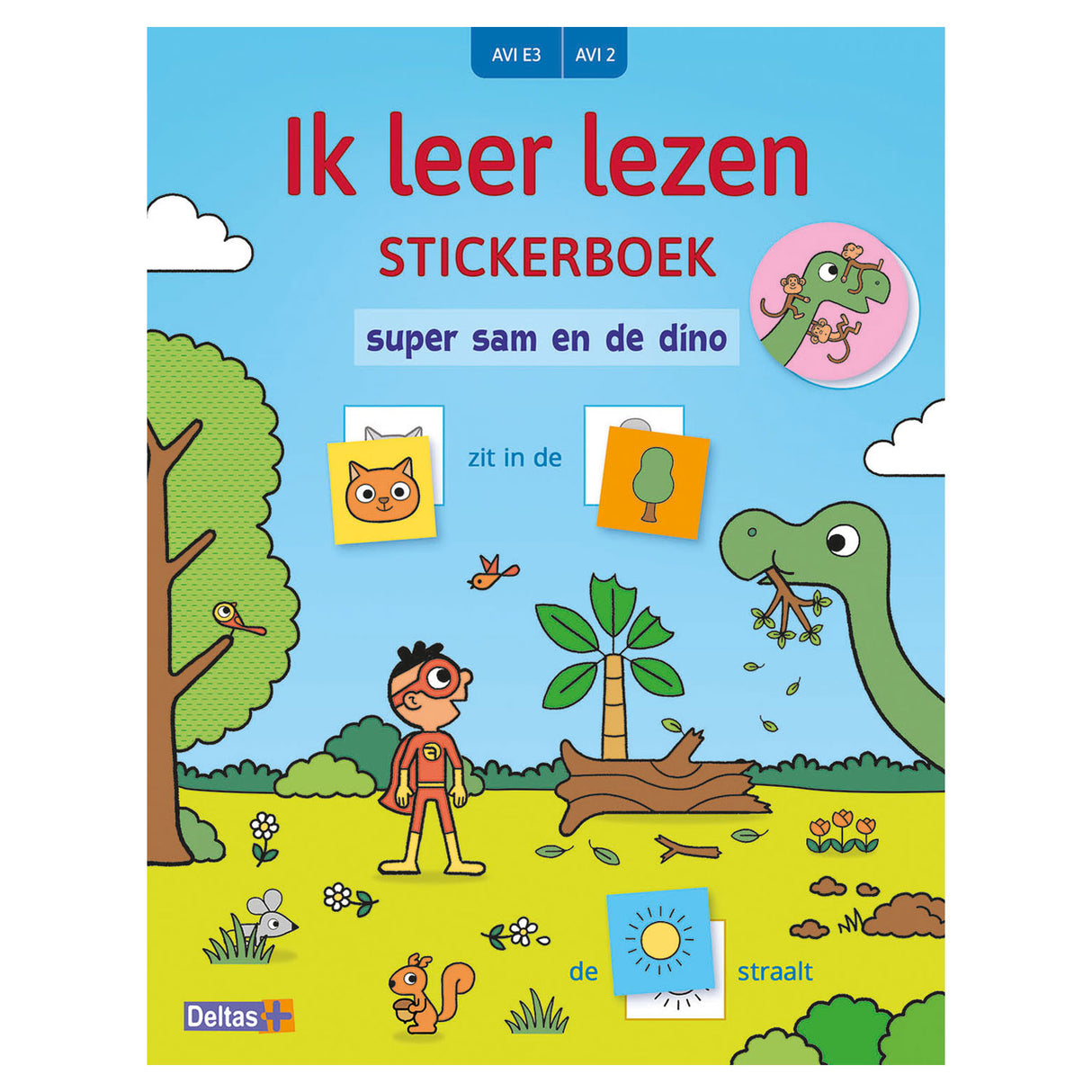 Deltas Jeg lærer at læse klistermærkebog - super sam og dinoen (avi e3)