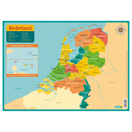 Deltas uddannelsesrute - kort over Holland