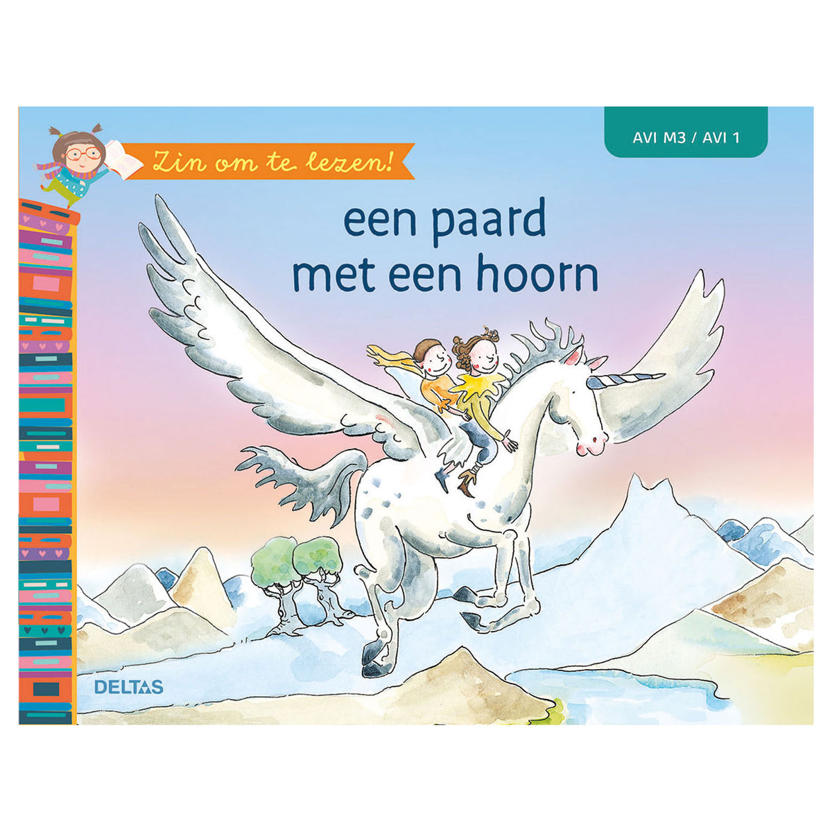 Delta er ivrig efter at læse! - en hest med et horn (avi-m3)