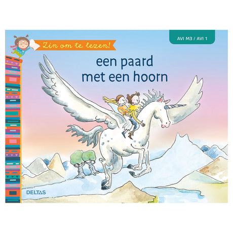 Delta er ivrig efter at læse! - en hest med et horn (avi-m3)