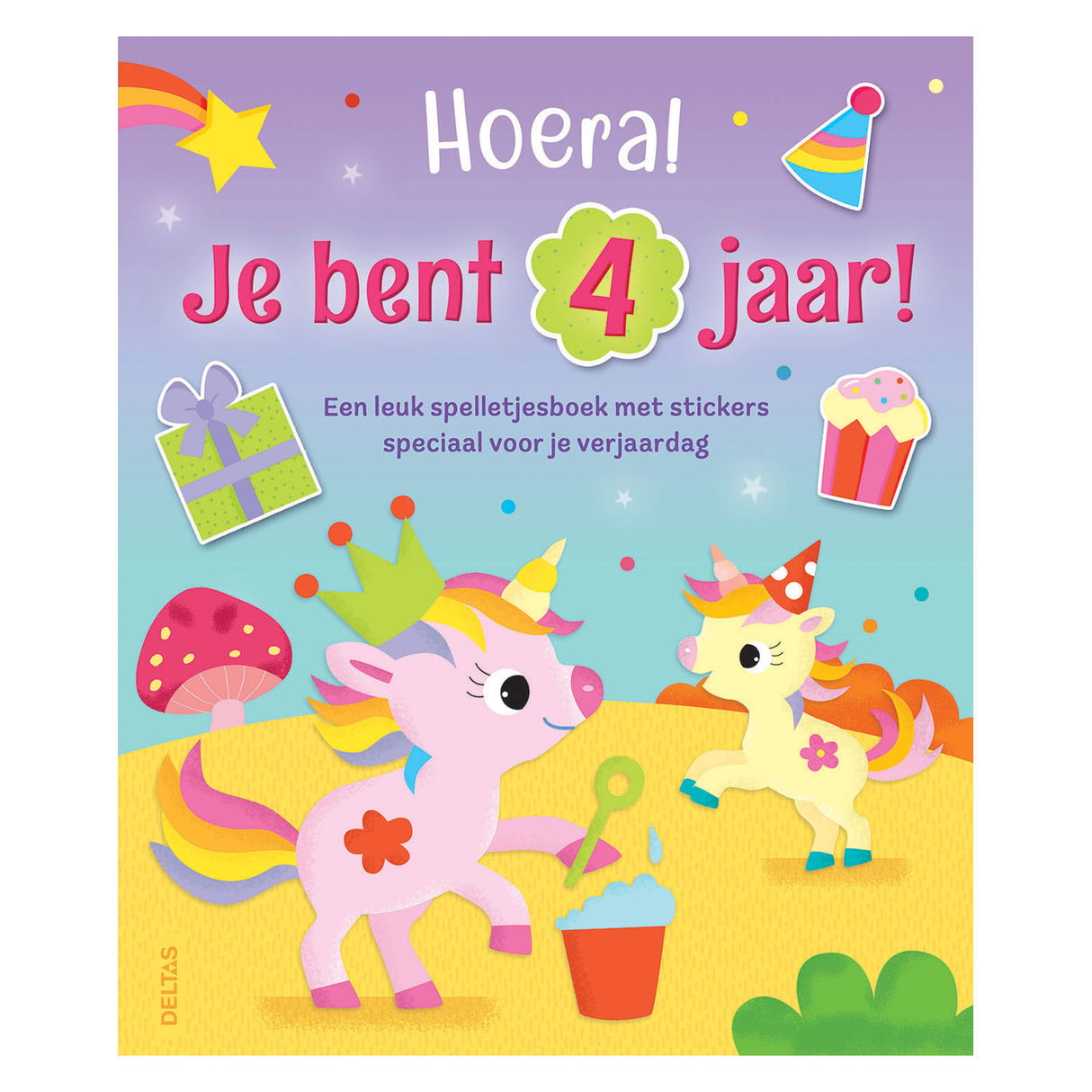 Deltas hurra! du er 4 år! enhjørninger