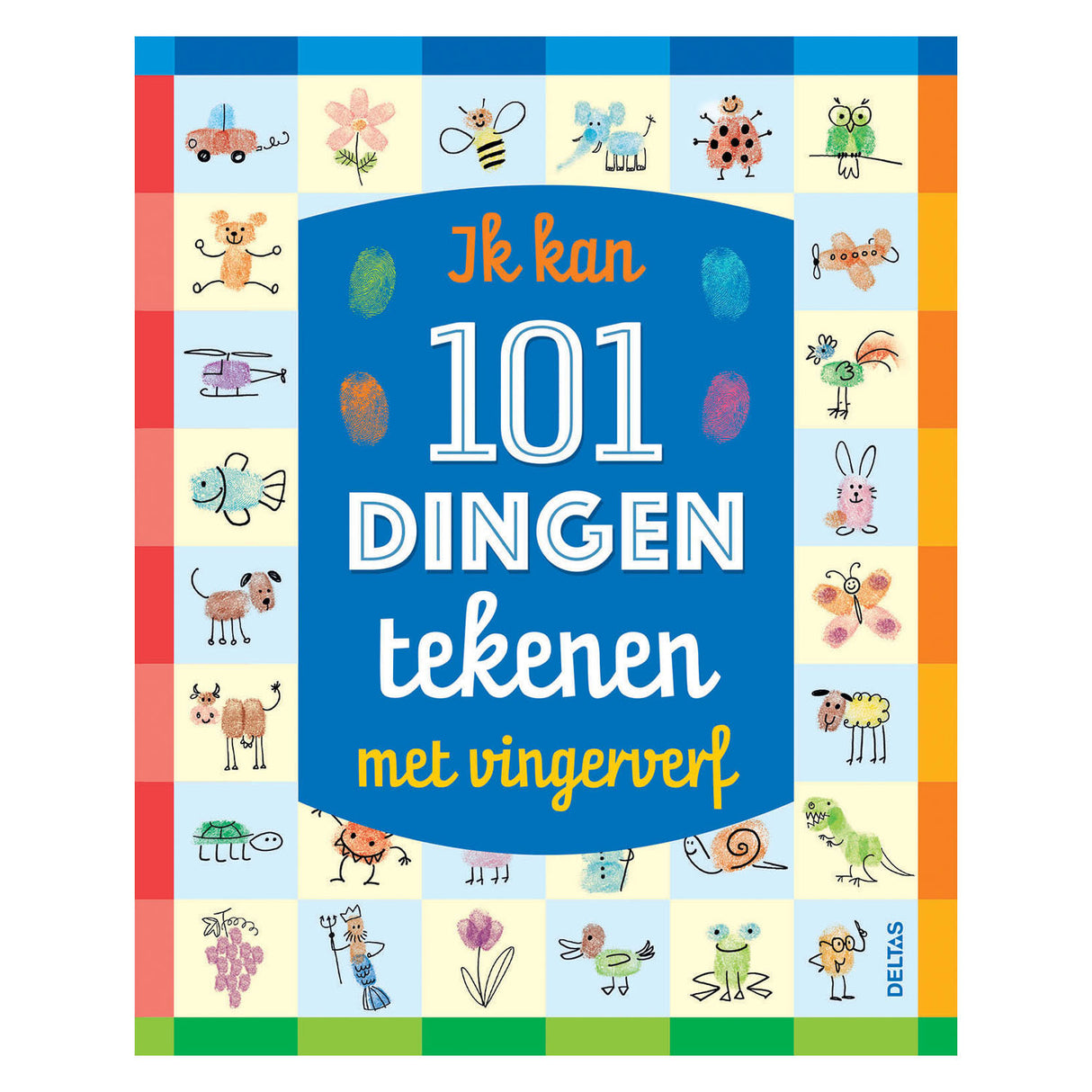 Deltas Jeg kan tegne 101 ting med fingermaling hobbybog