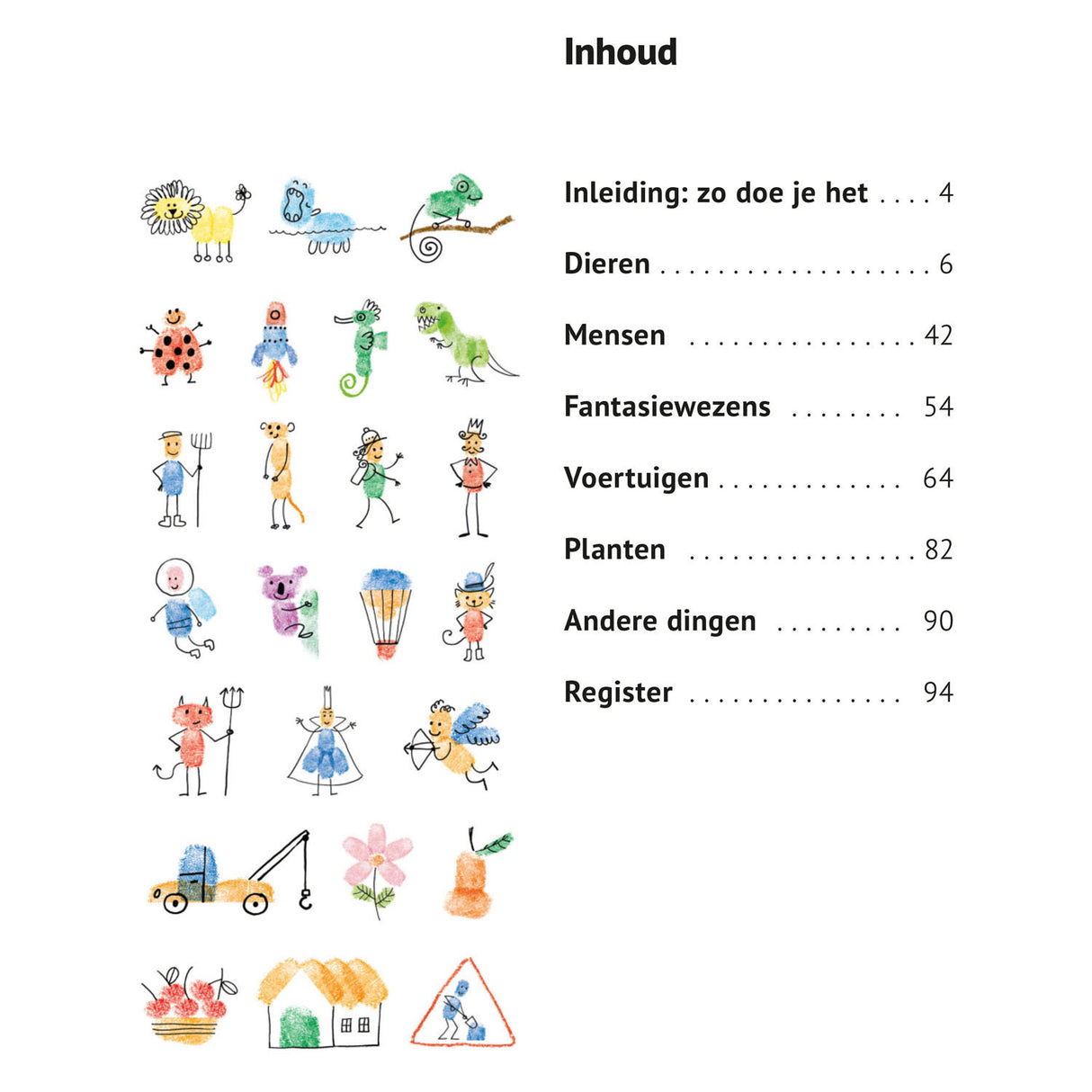 Deltas Jeg kan tegne 101 ting med fingermaling hobbybog