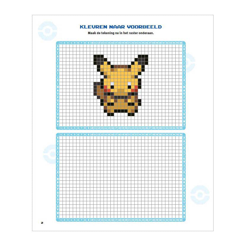 Deltas pokémon pixel farvelægning sjov