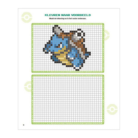 Deltas pokémon pixel farvelægning sjov