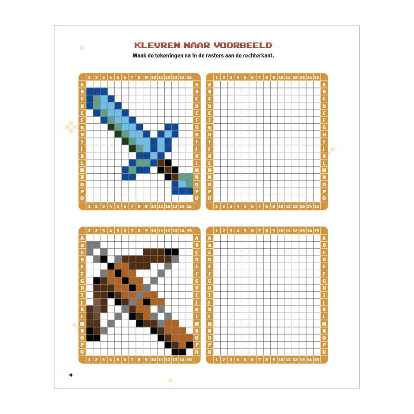 Deltas minecraft pixel farvelægning sjovt