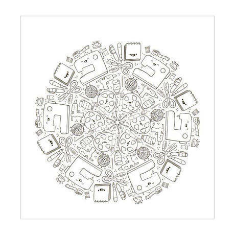 Deltas kawaii mandala farve sjov