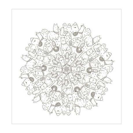Deltas kawaii mandala farve sjov