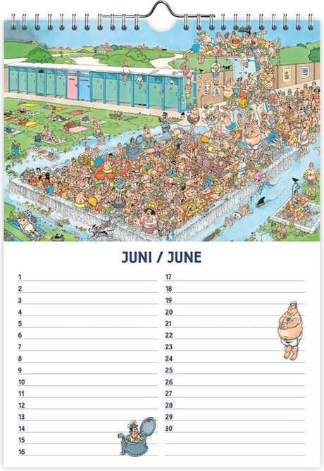Jan van Haasteren fødselsdagskalender - A4