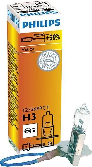Philips hauptlampe vision h3 lamper vision