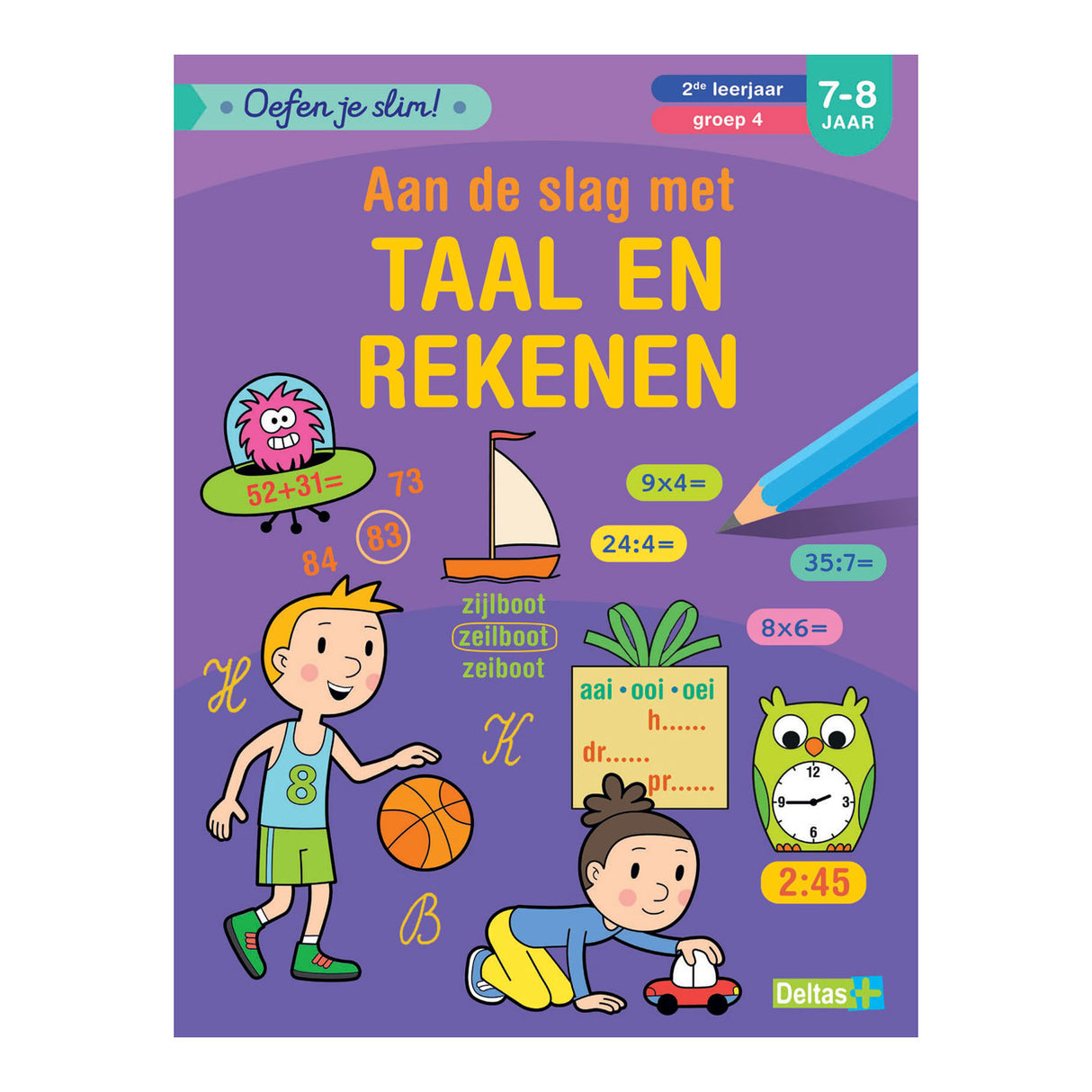 Deltaer, der arbejder med sprog og regning, 7-8 år