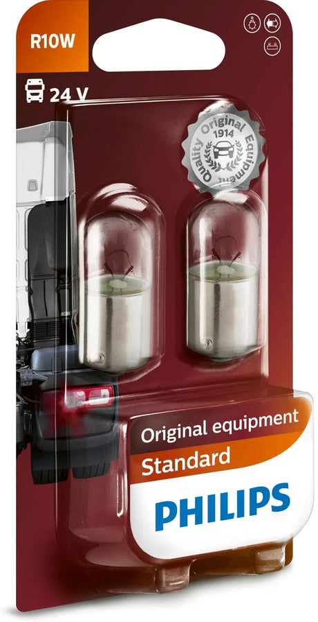 Philips master duty kuglelampe gluehlamp 24v mb nennleist. 10w