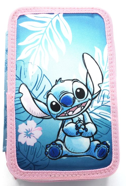 Jim jam disney stich fyldt penalhus med 3 rum