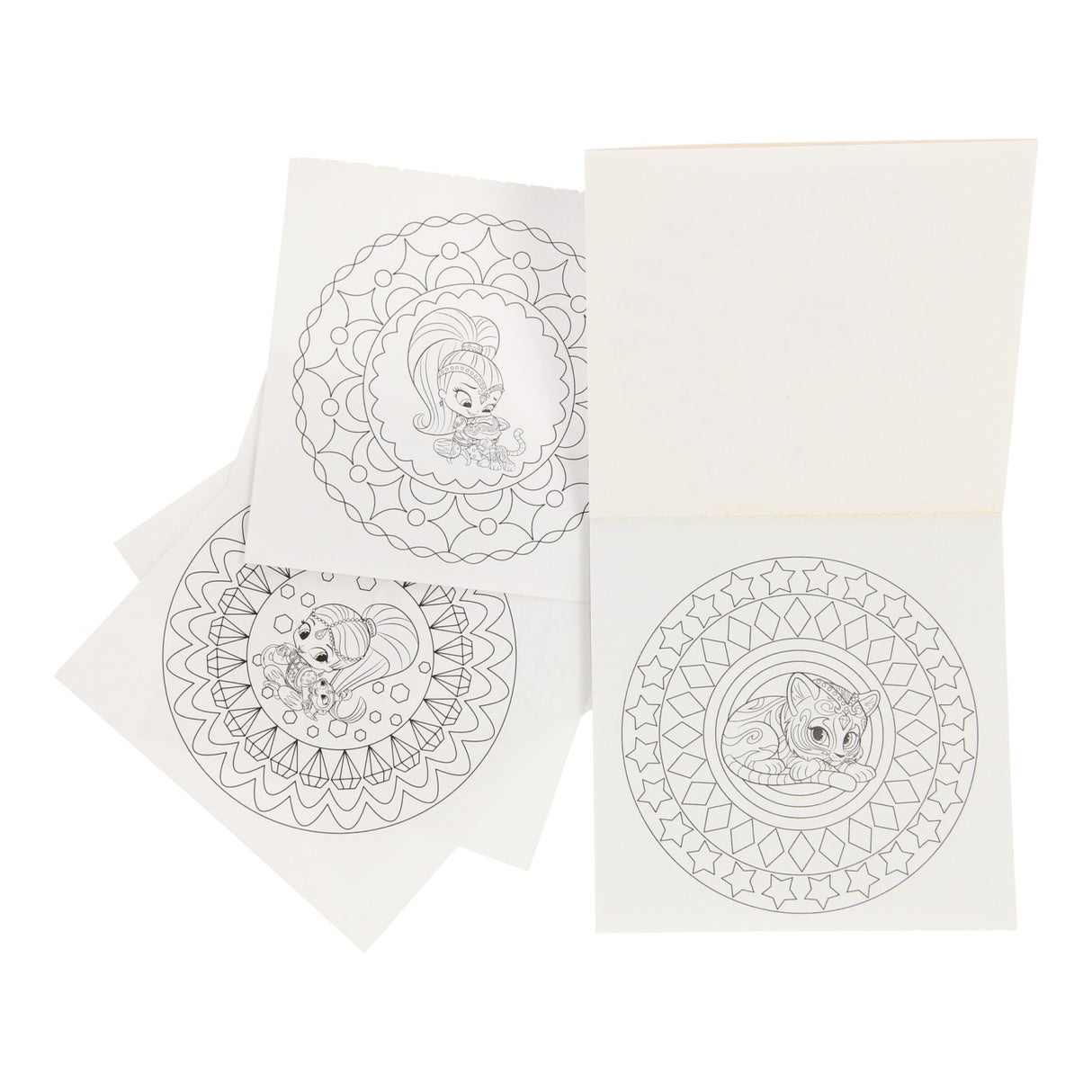Shimmer shine mini mandala malebog