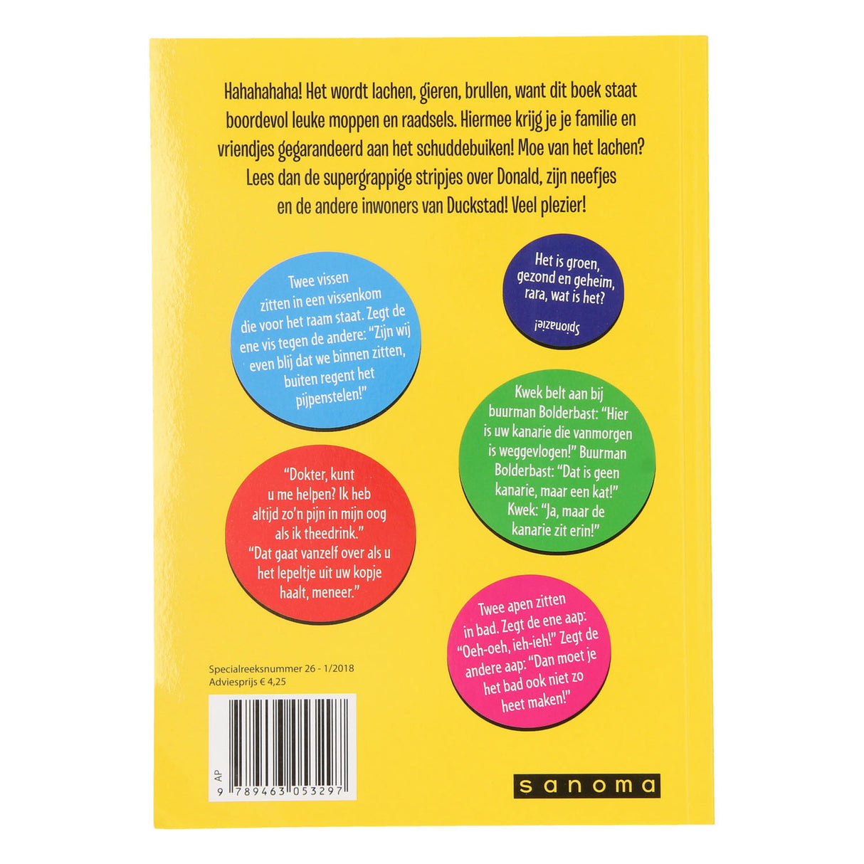 Bogtilbud Holland BV Anders And jokebox gul
