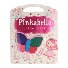 Wins holland pinkabella elsker at farvelægge med sommerfugleformede farveblyanter