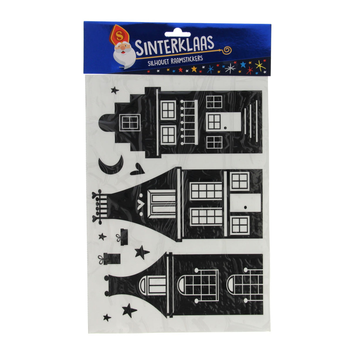 Vinder Holland silhouette vindue klistermærker Sinterklaas