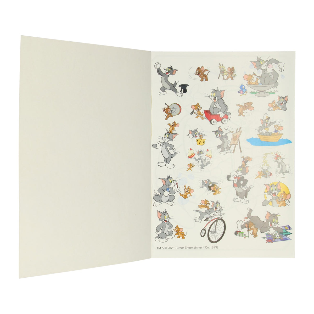 Warner Bros Color Colorbook Tom Jerry med klistermærker
