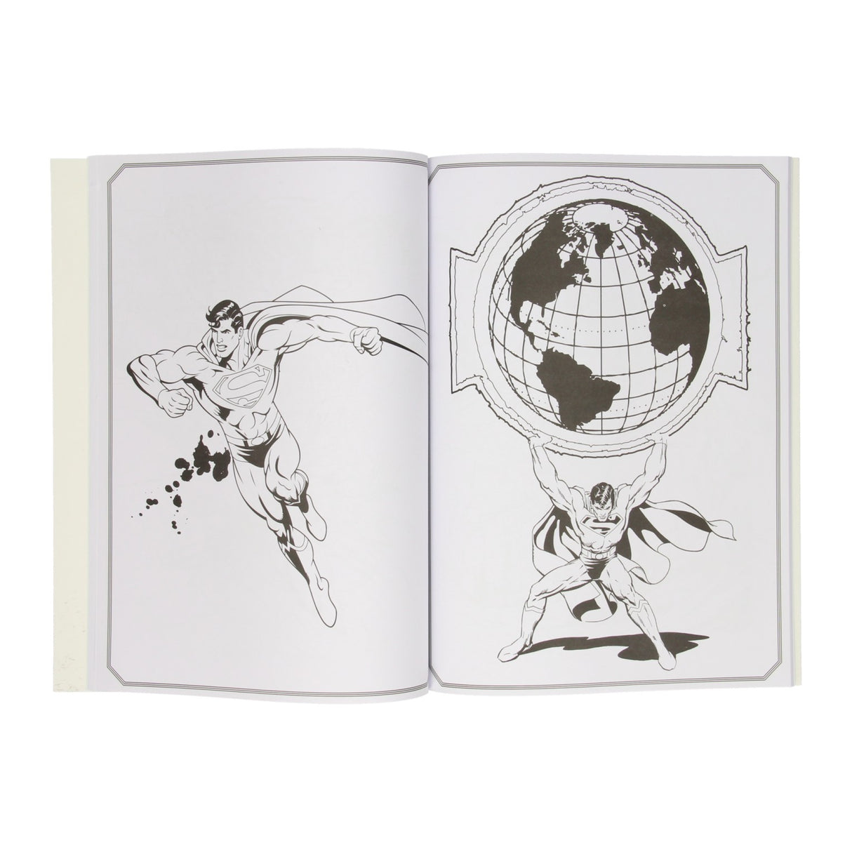 Warner Bros Color Color Book Superman med klistermærker