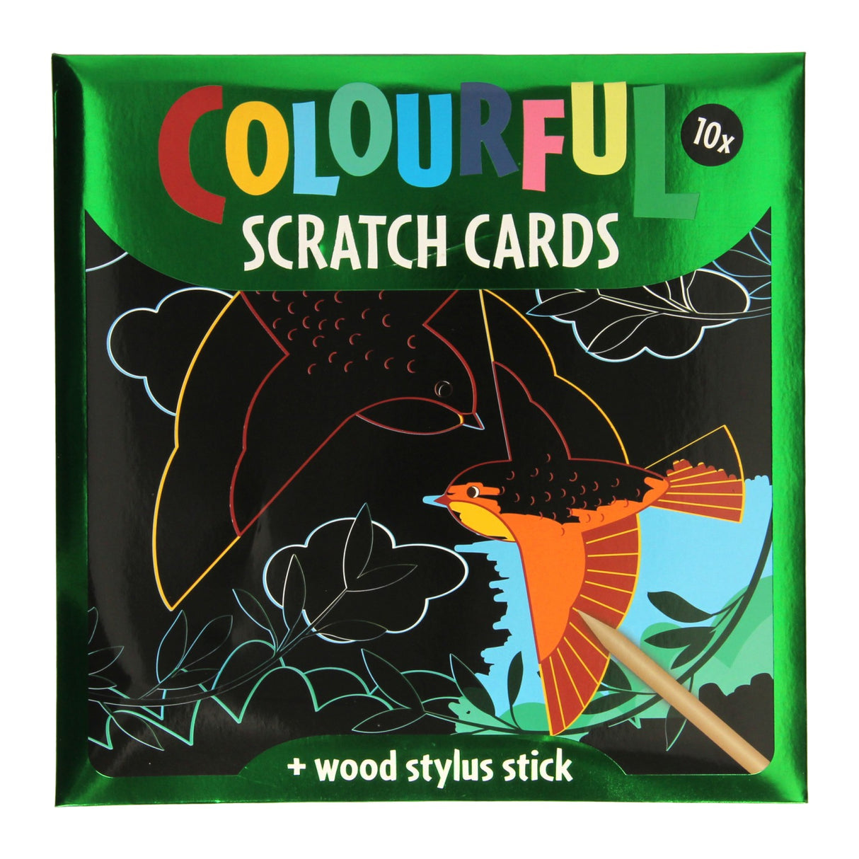 Vinder Holland skrabelodder - fugle og sommerfugle, 10 ark