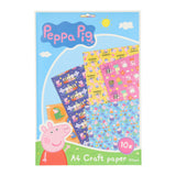Håndværkspapir peppa gris A4