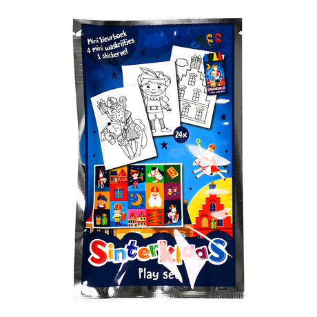 Vinder Holland malebog Sinterklaas med 4 farveblyanter og klistermærkeark