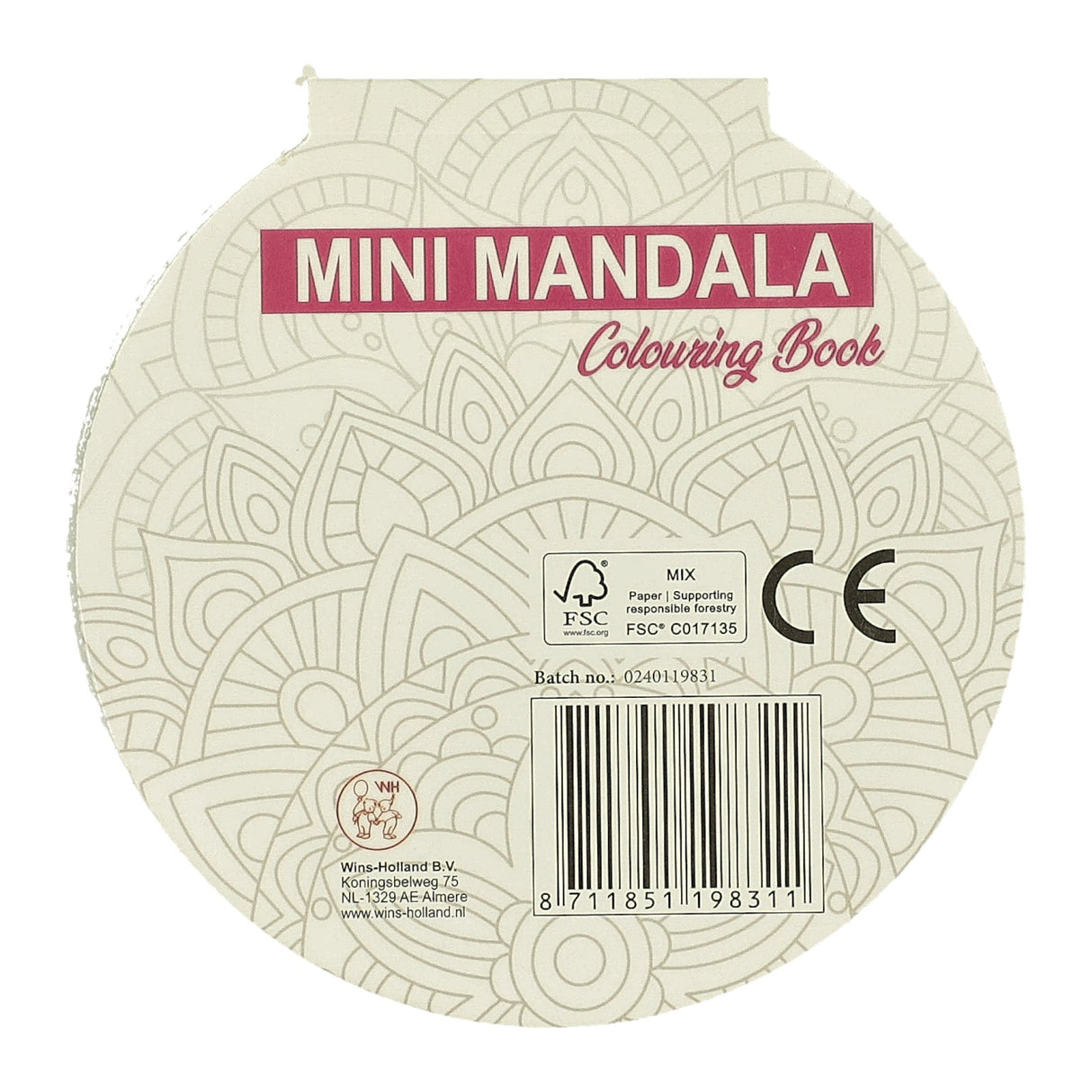 Vinder Holland Mini Mandala Malebog Runde