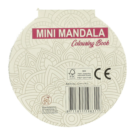 Vinder holland mini mandala malebog runde