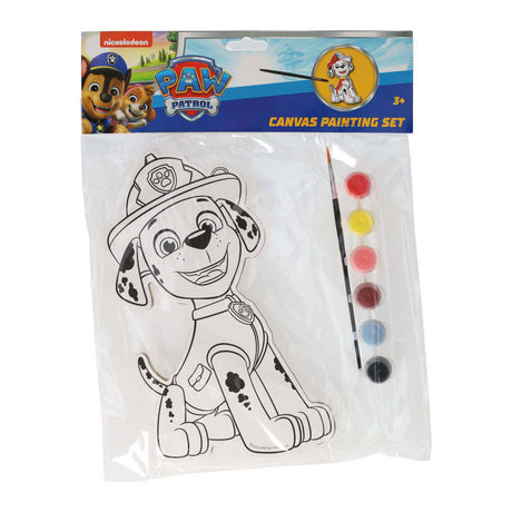 Vinder holland canvas maleri potepatrulje - marshall - inklusive pensel og 6 farver maling