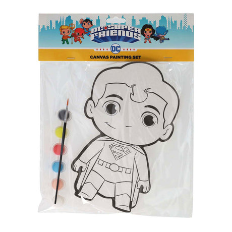 Vinder Holland lærredsmaleri DC Comics - Superman - inklusive pensel og 6 malingsfarver